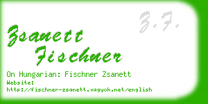 zsanett fischner business card